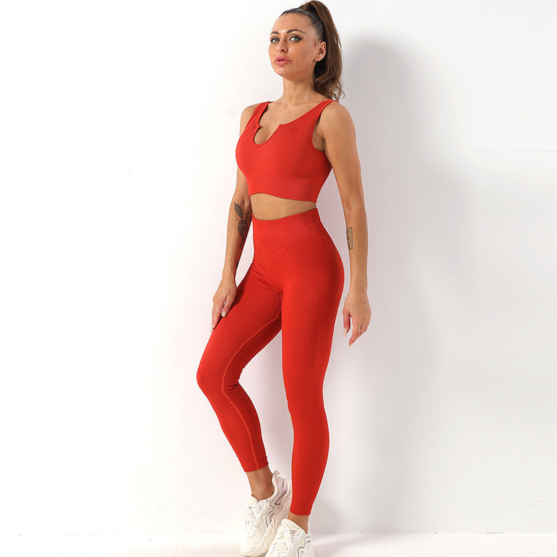 Yoga Suit Female Yoga Sportswear Bra Vest Hip Lift Trousers