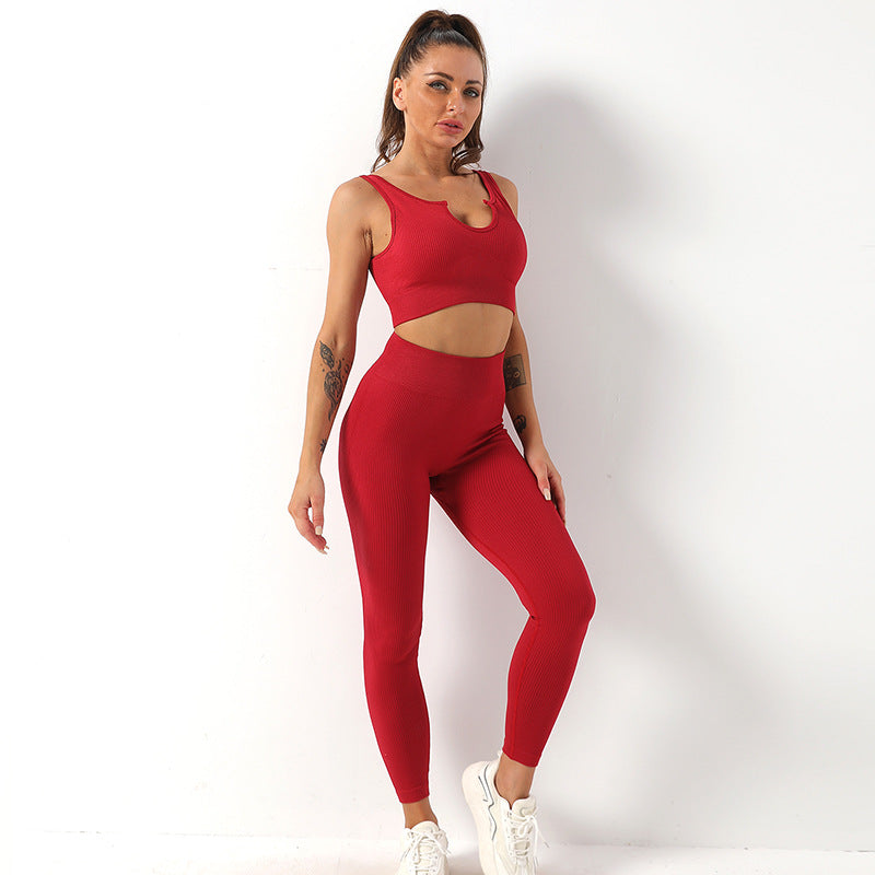 Yoga Suit Female Yoga Sportswear Bra Vest Hip Lift Trousers