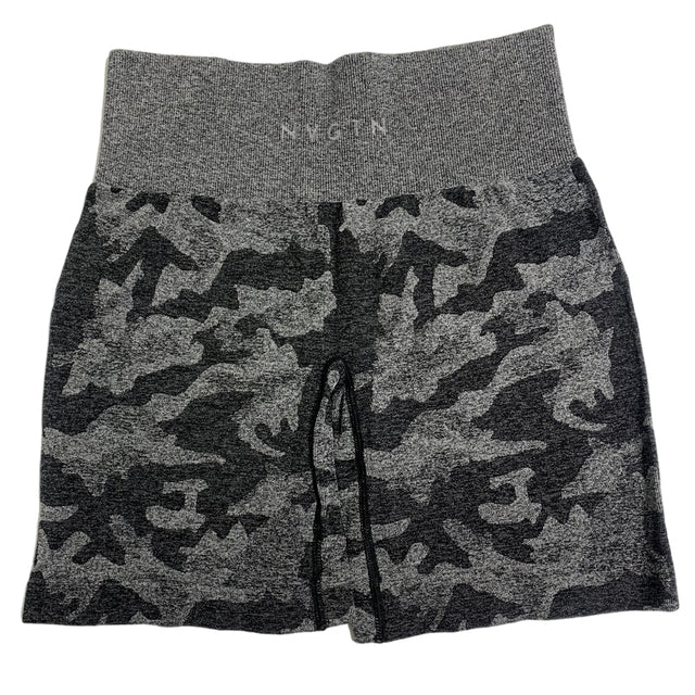 Women's Elastic Seamless Camouflage Yoga Shorts