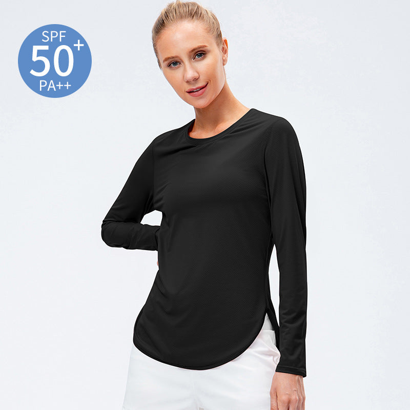 Women's Fashion Yoga Clothes Sun Protection Long Sleeve