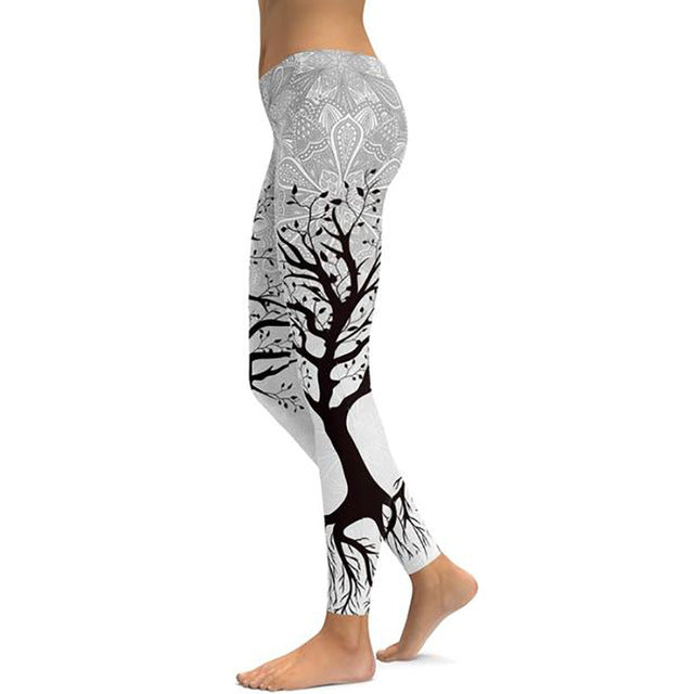 Printed yoga trousers