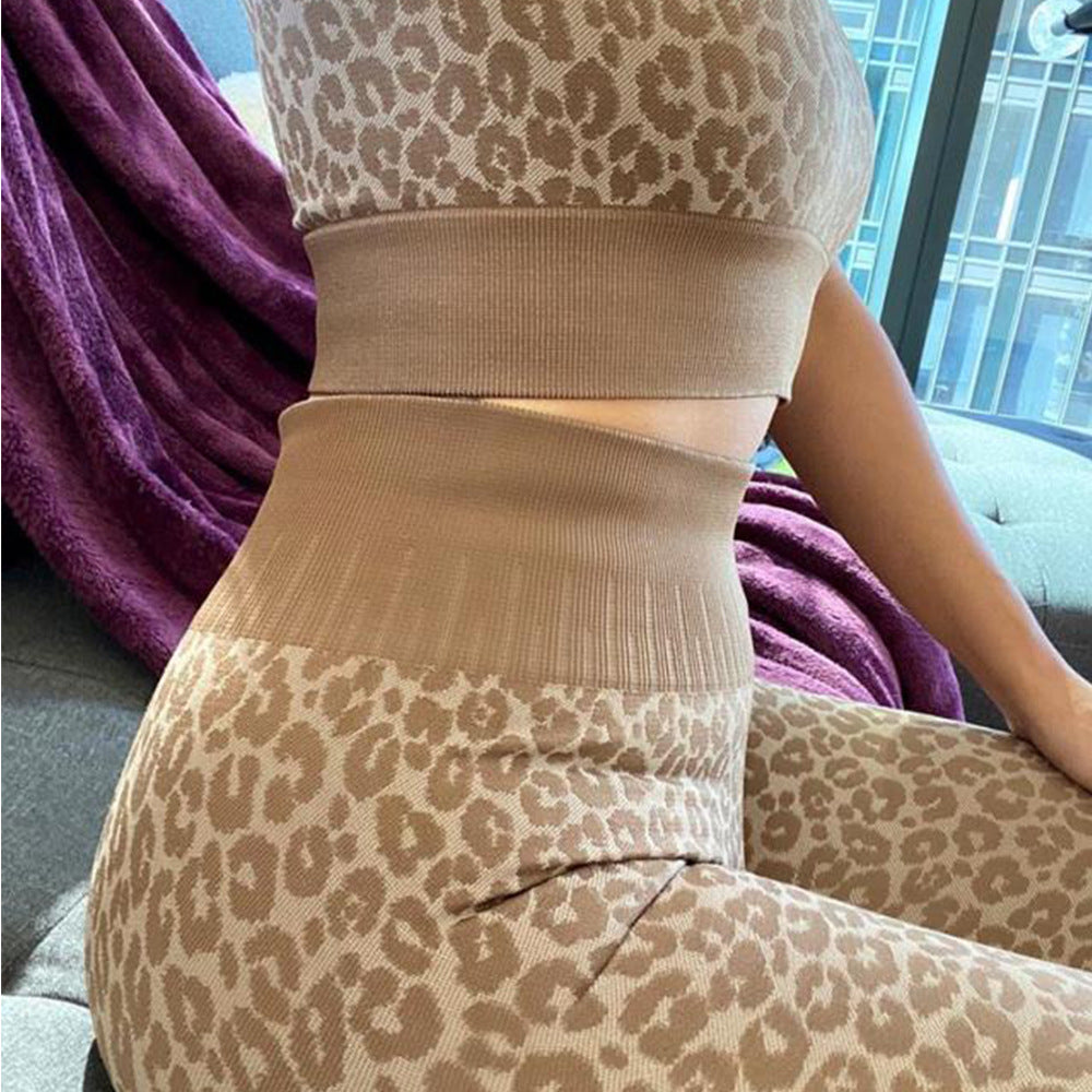 Yoga leopard suit