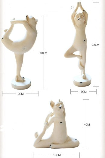 Cat Yoga Statues