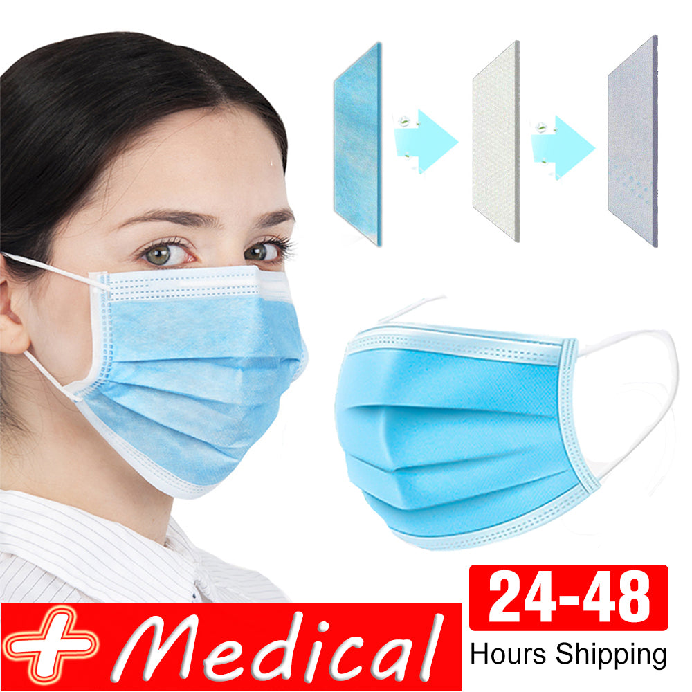 Professional Medical Mask Disposable 3-Ply Face Mask Antiviral Medical-Surgical Mask