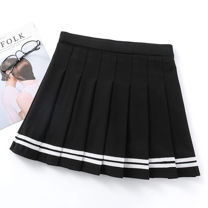 Short Skirt Women's Summer High Waist Pleated Skirt Slimming Skirt