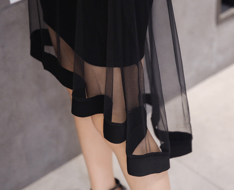Irregular Skirt Dovetail Skirt Mid-length Package Hip Skirt