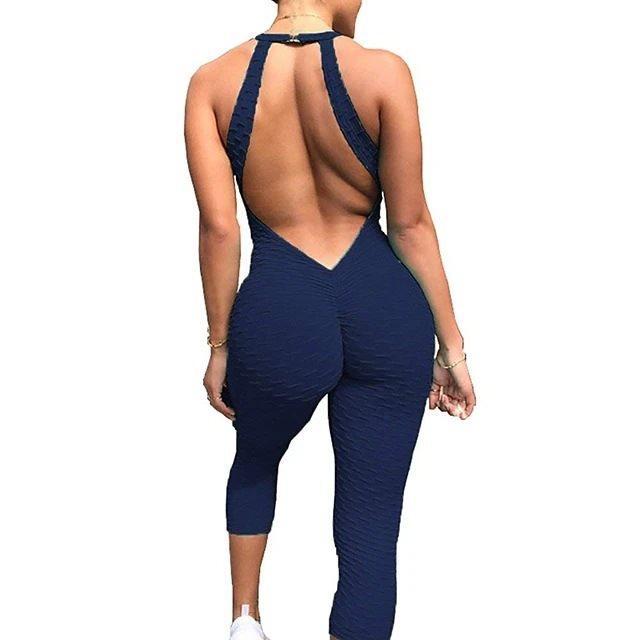 Yoga Pants, Honeycomb Pants, Female Yoga Fitness Jumpsuit