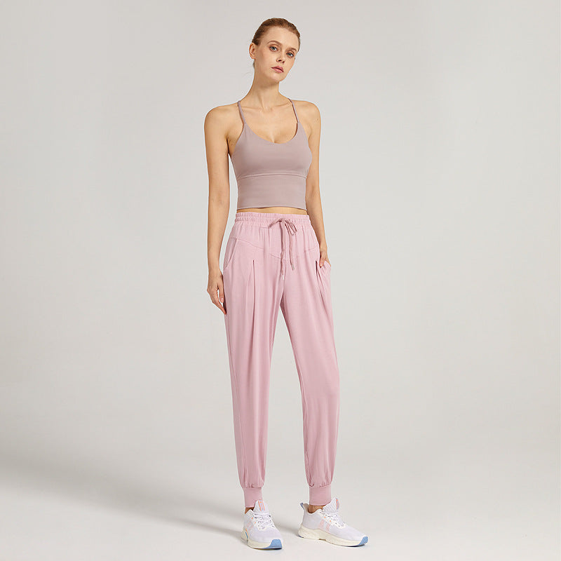 Yoga Running Fitness Cropped Pants