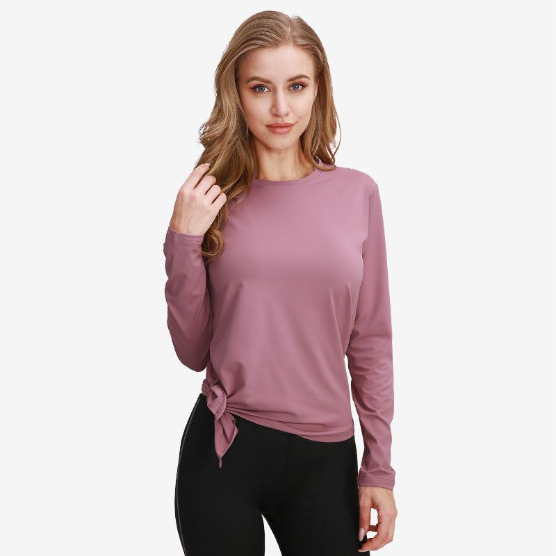 Summer yoga tops women's long sleeve yoga clothes