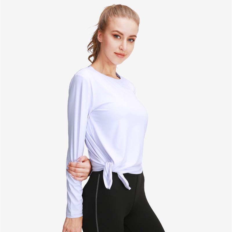 Summer yoga tops women's long sleeve yoga clothes