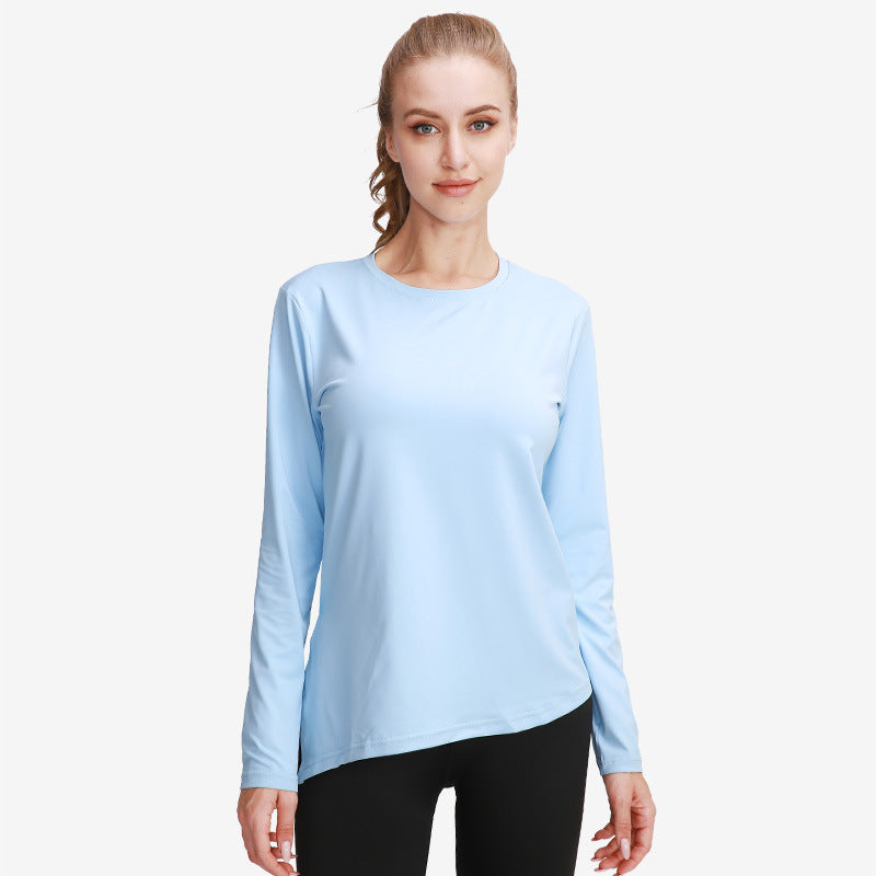 Summer yoga tops women's long sleeve yoga clothes