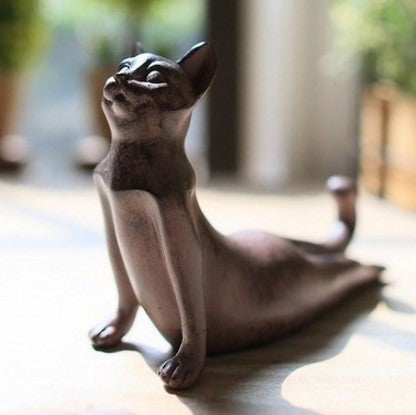 Cat Yoga Statues