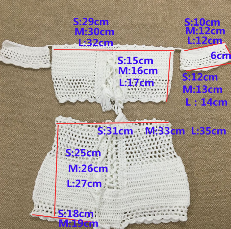 Knitted Swimwear Women Bikini Set Off Shoulder Swimsuit Bandeau Swimming Suit for Women Bandage High Waist Bathing Suit