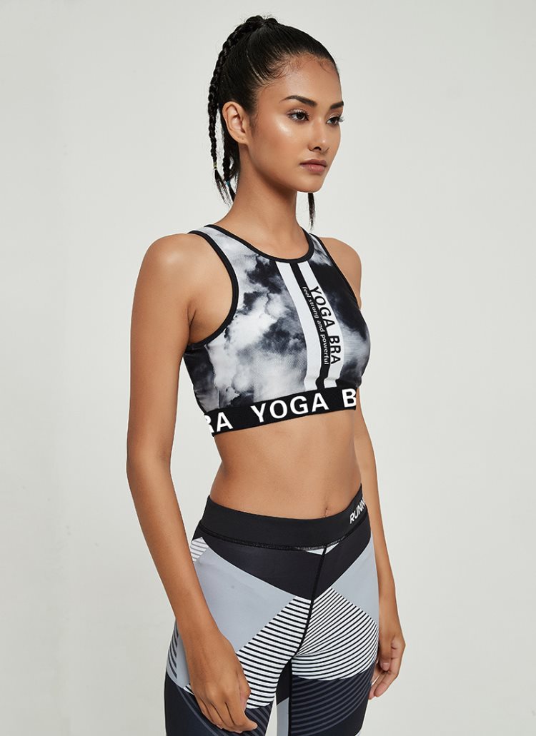 High strength, breathing, quick dry printed yoga clothes