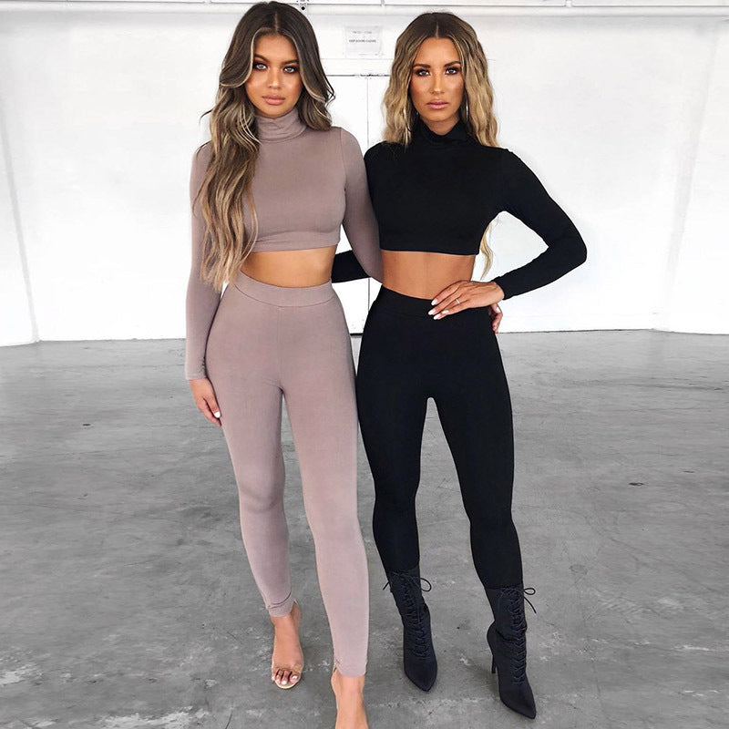 Long Sleeve Short Legging Suit Yoga Suit