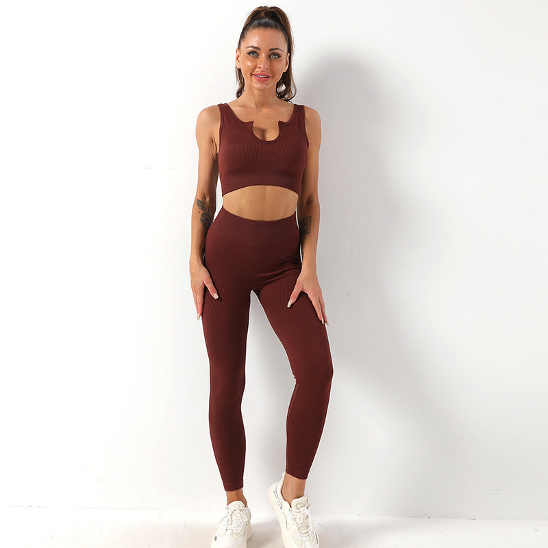 Yoga Suit Female Yoga Sportswear Bra Vest Hip Lift Trousers