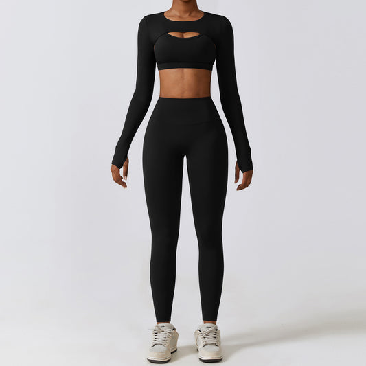 Skinny Yoga Clothes Nude Feel Quick-drying Sports Suit