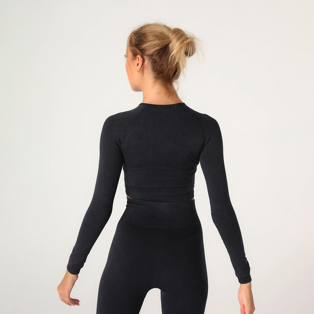 Sand Wash Yoga Clothes Suit Quick-drying Clothes Sports Tight