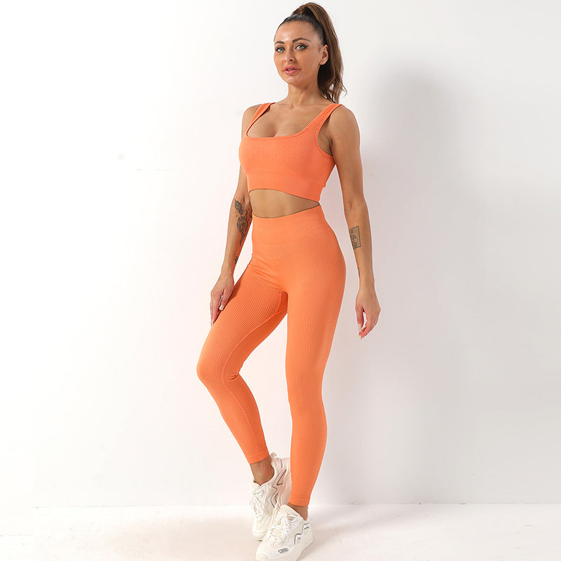 Yoga Suit Female Yoga Sportswear Bra Vest Hip Lift Trousers