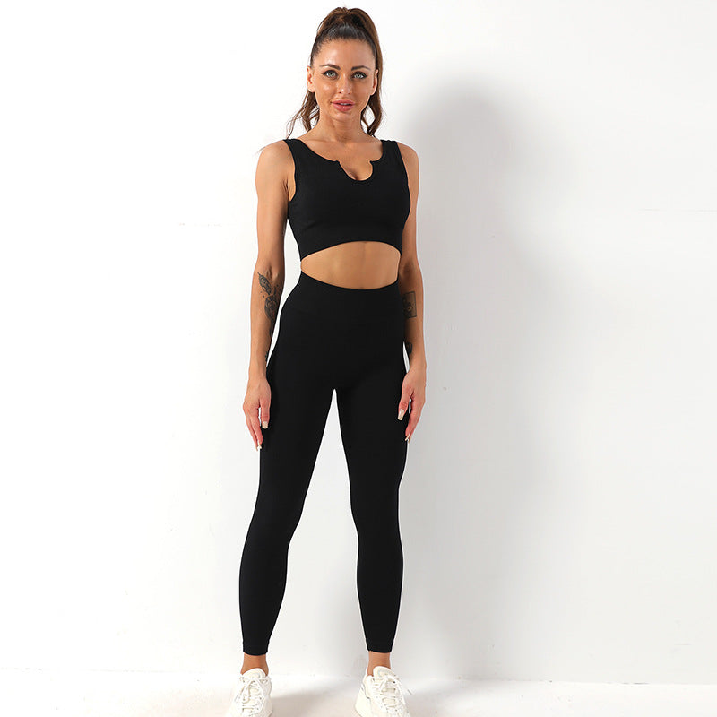 Yoga Suit Female Yoga Sportswear Bra Vest Hip Lift Trousers