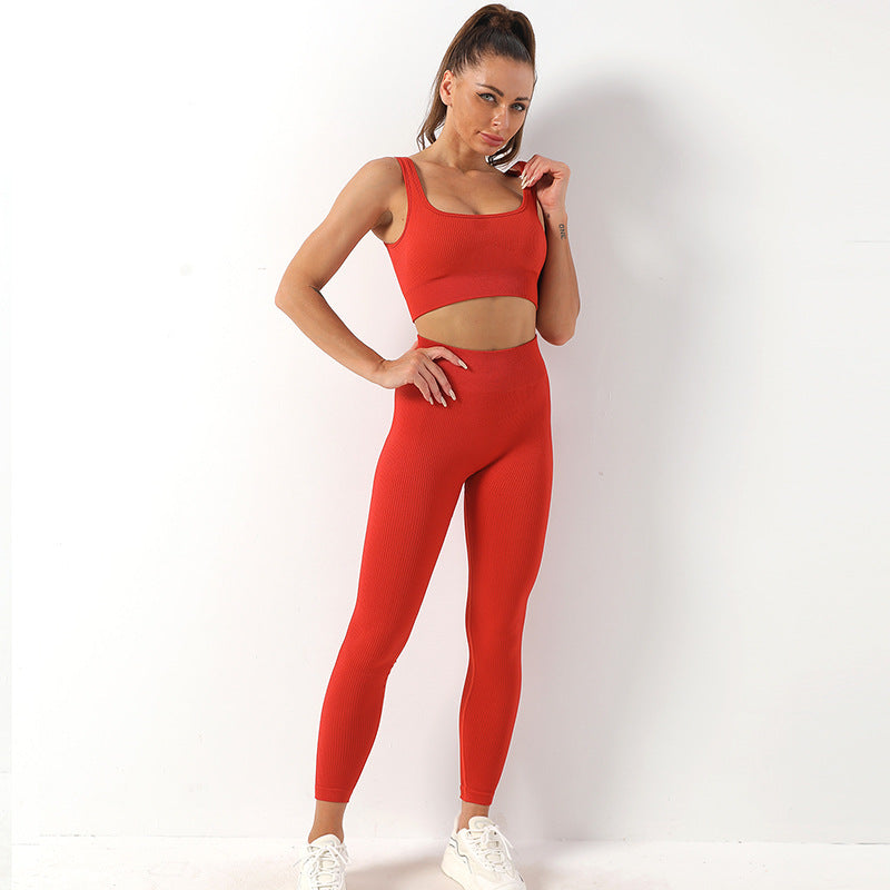 Yoga Suit Female Yoga Sportswear Bra Vest Hip Lift Trousers