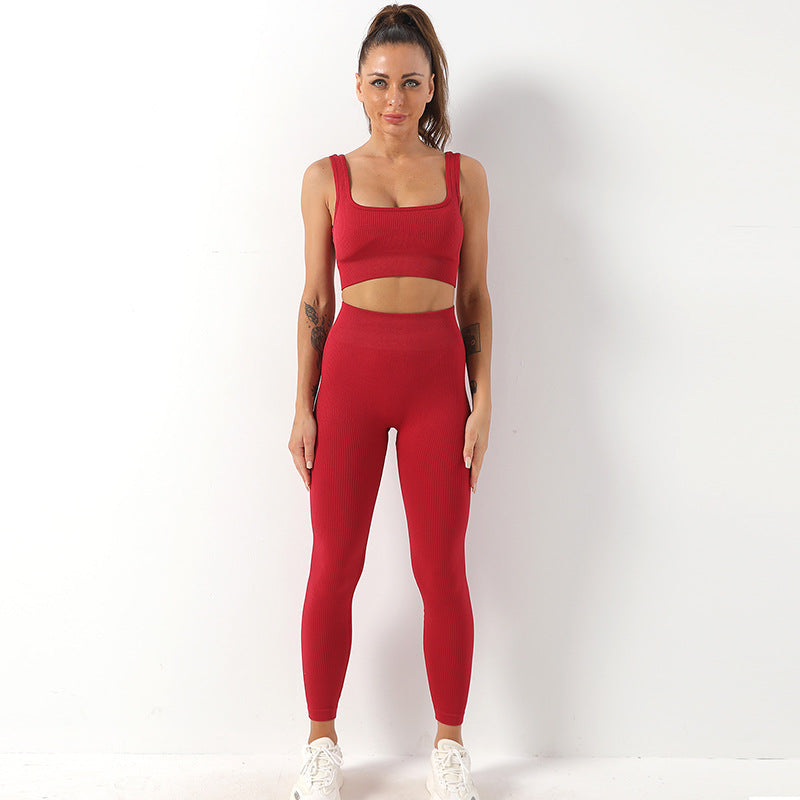 Yoga Suit Female Yoga Sportswear Bra Vest Hip Lift Trousers