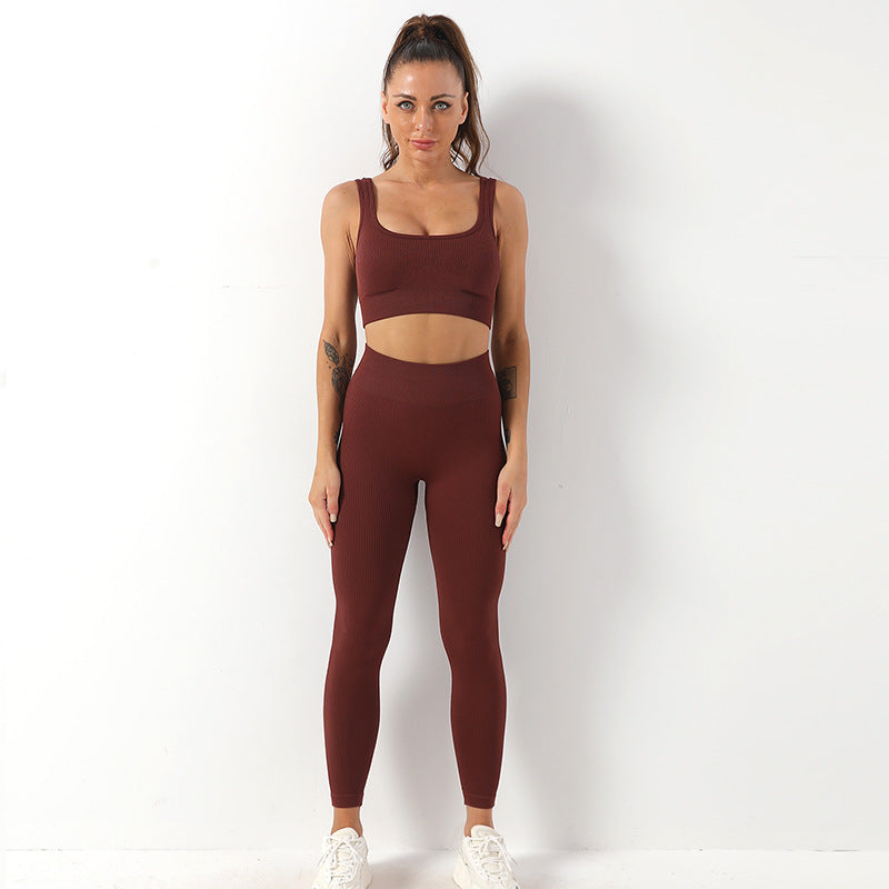 Yoga Suit Female Yoga Sportswear Bra Vest Hip Lift Trousers