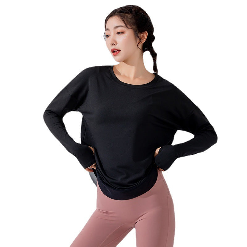 Sports Loose Long Sleeve Top Women's Yoga Clothes