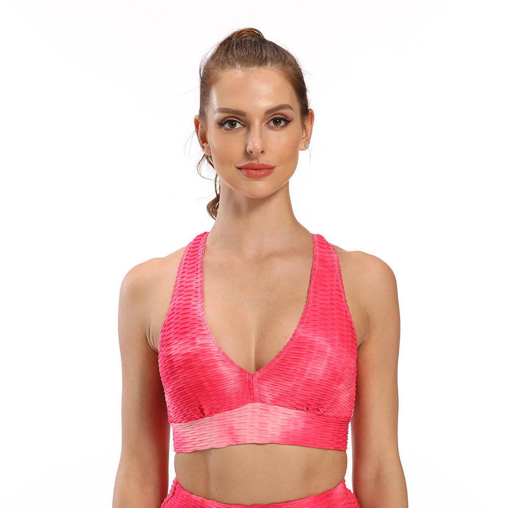 Ink Jacquard Tie Dyeing Jacquard Yoga Top