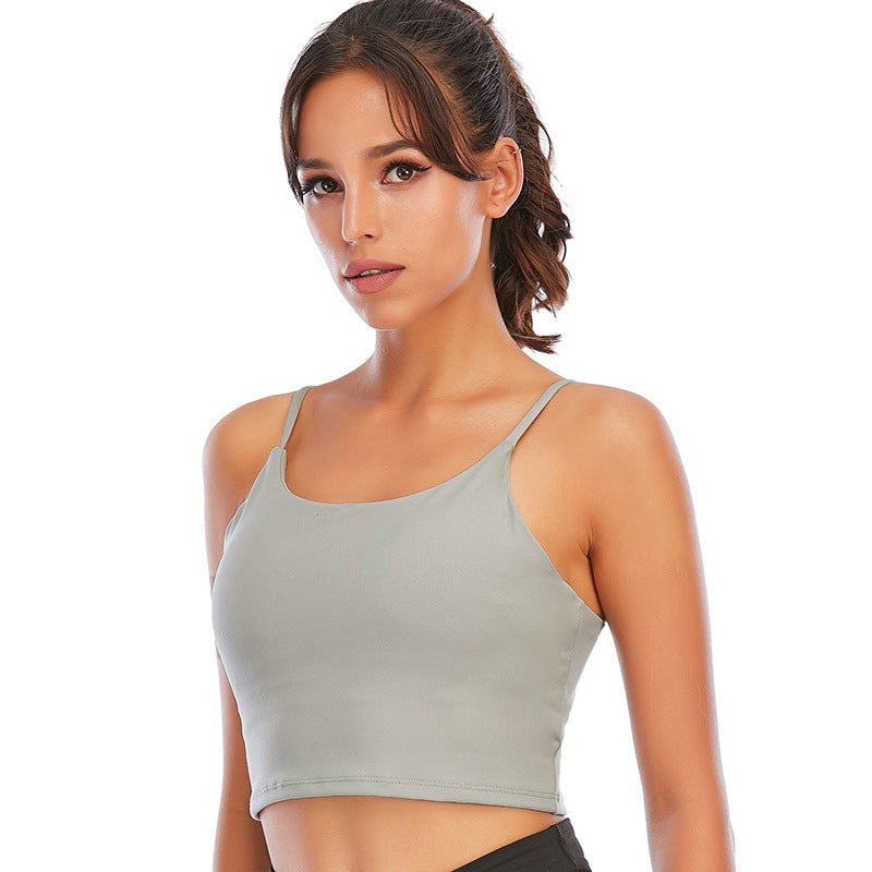 Sports Underwear Vest Trendy Pleated Sling Fitness Yoga Bra