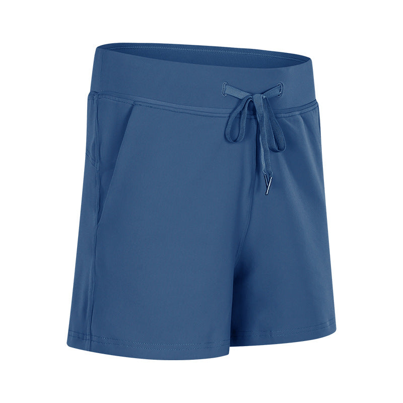 Yoga Shorts With Elastic Pockets