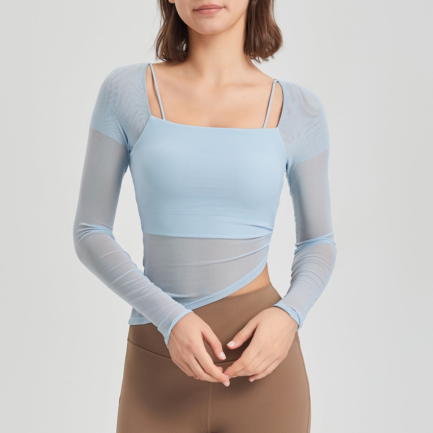 Women's Fashion Yoga Clothes Long-sleeved Top