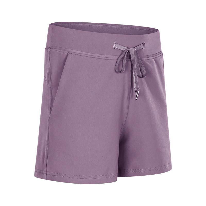 Yoga Shorts With Elastic Pockets