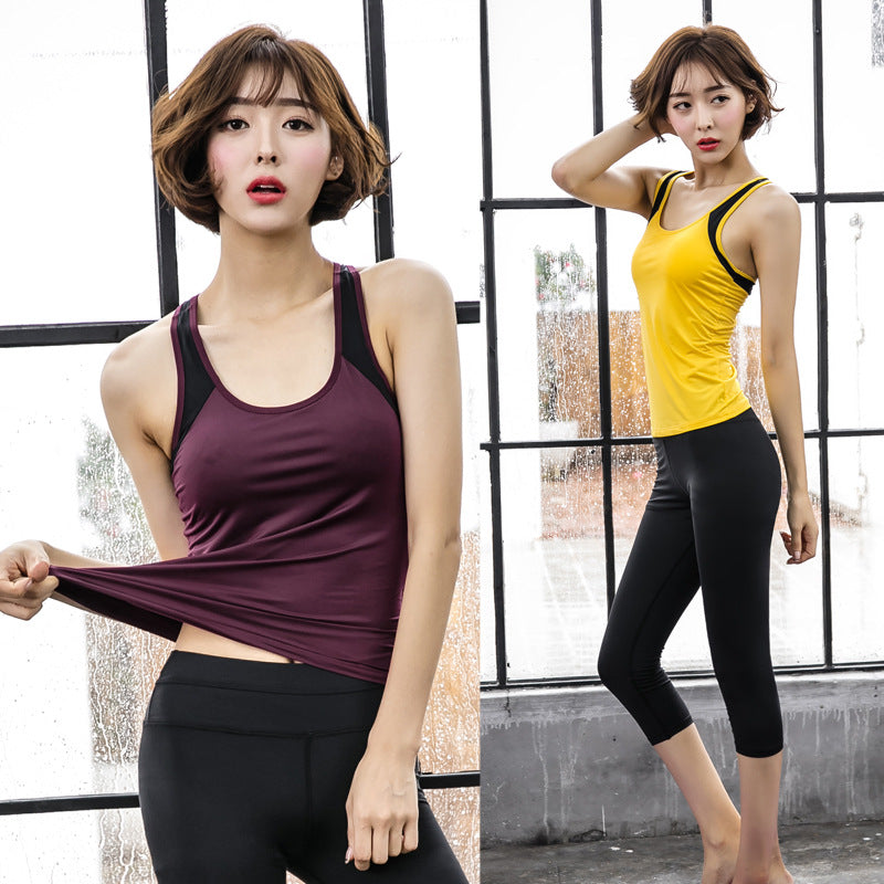 Women's Fashion I-shaped Vest Yoga Clothes