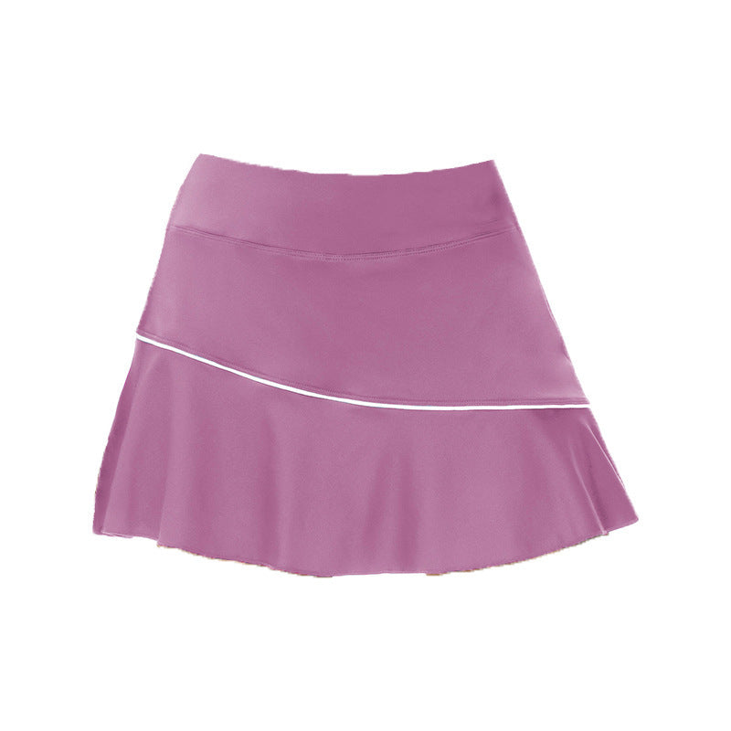 European And American Anti-glare Tennis Pants Fitness Skirt