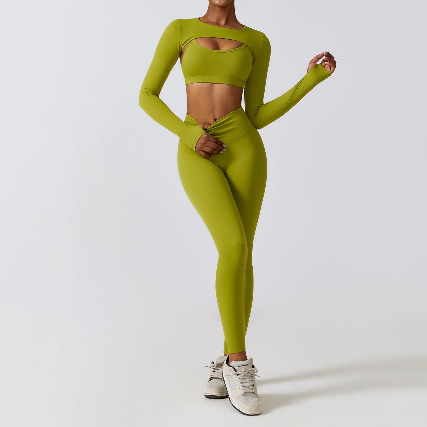 Skinny Yoga Clothes Nude Feel Quick-drying Sports Suit