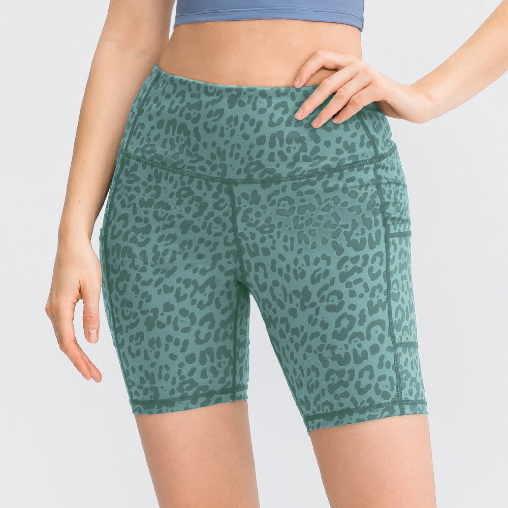 Women's Printed Nude Feel Yoga Shorts