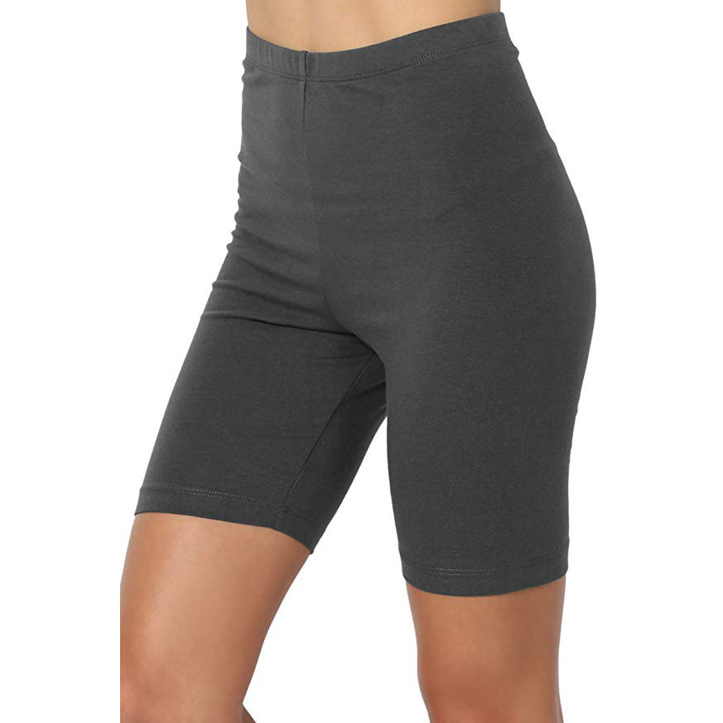 Women's Outer Multicolor Solid Color Flat Yoga Shorts