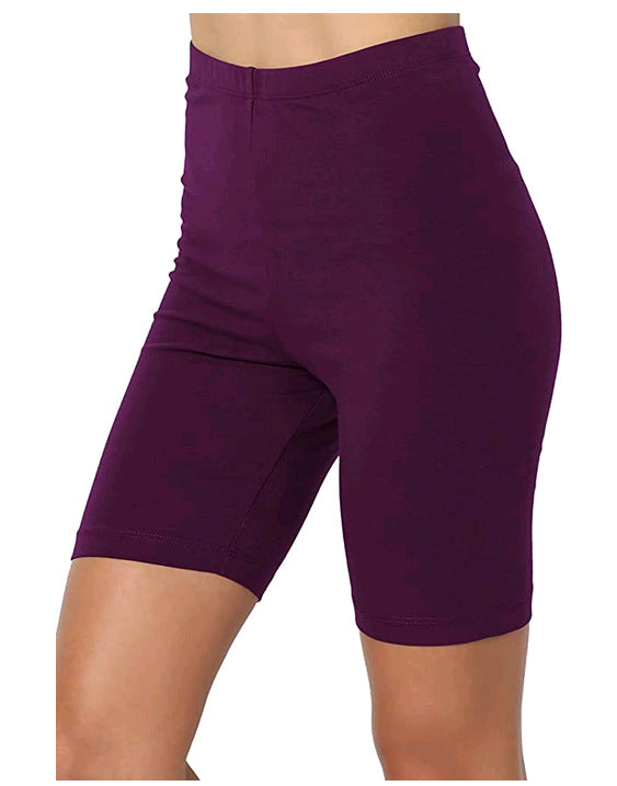 Women's Outer Multicolor Solid Color Flat Yoga Shorts