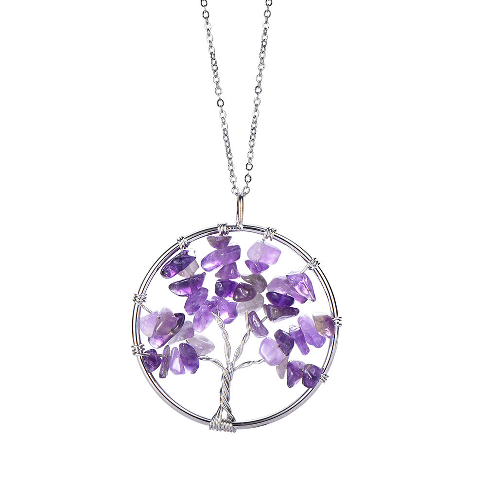 Hand Winding Tree Of Life Pendant Lucky Tree Jewelry