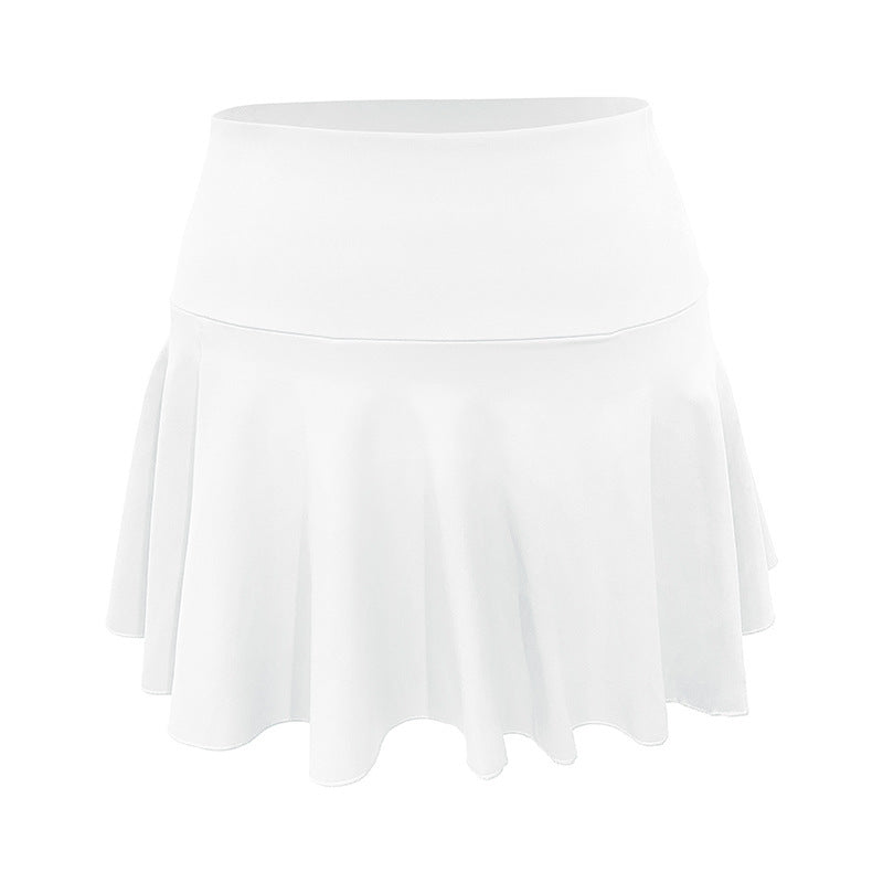 Sports Skirt Pocket Fake Two-piece Tennis Culottes