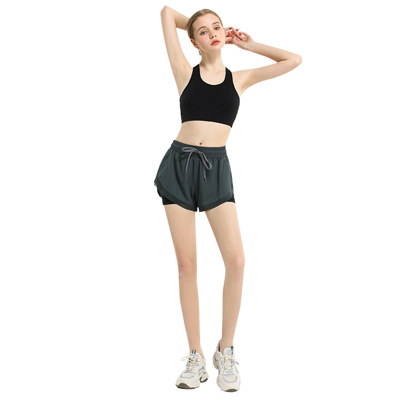 Yoga Shorts Stretch Slim Fit Running Fitness Pants Women