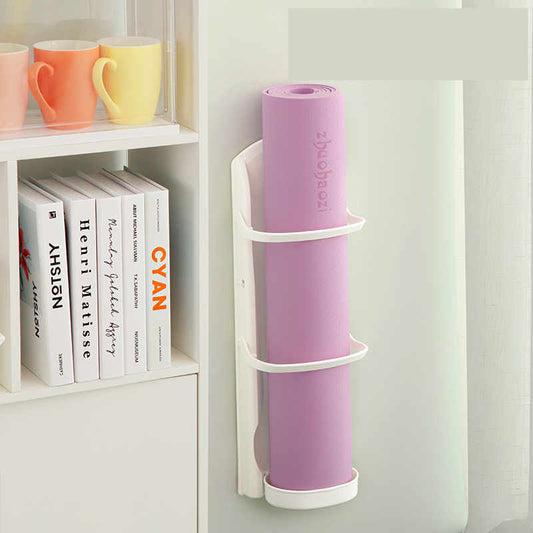 The Yoga Mat Storage Shelf Is Perforation-free For Household Use