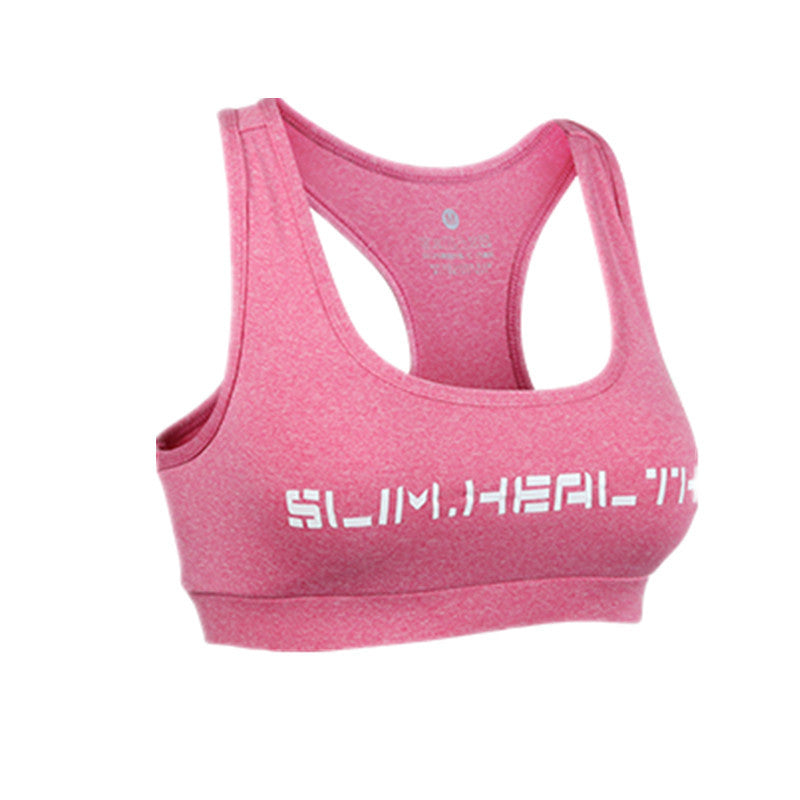 Fitness Sports Women's Shockproof Running Yoga Bra No Underwire Gathering Vest