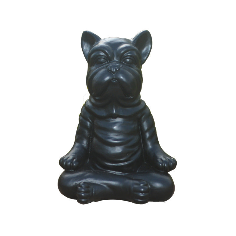 Pitbull Yoga Dog Practicing Yoga Resin Crafts Fat Decoration