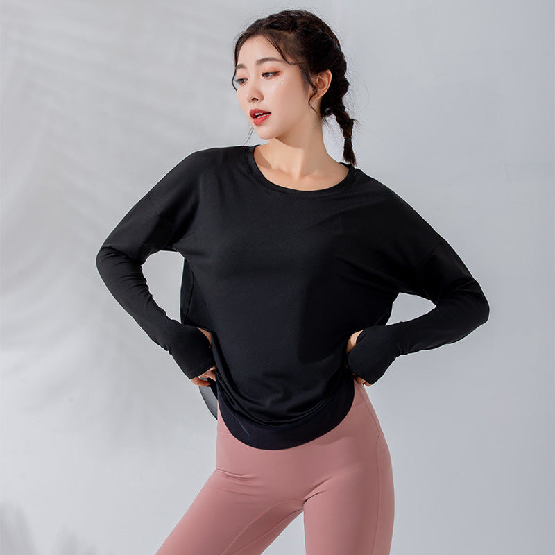 Sports Loose Long Sleeve Top Women's Yoga Clothes