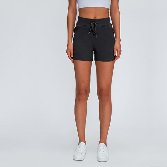 Yoga Shorts With Elastic Pockets