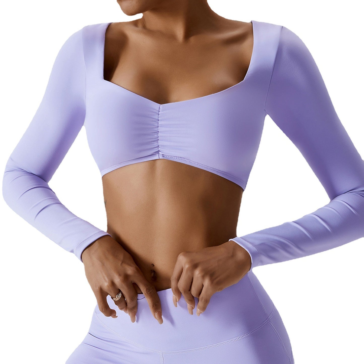 Women's Tight Long Sleeve Yoga Clothes Outdoor